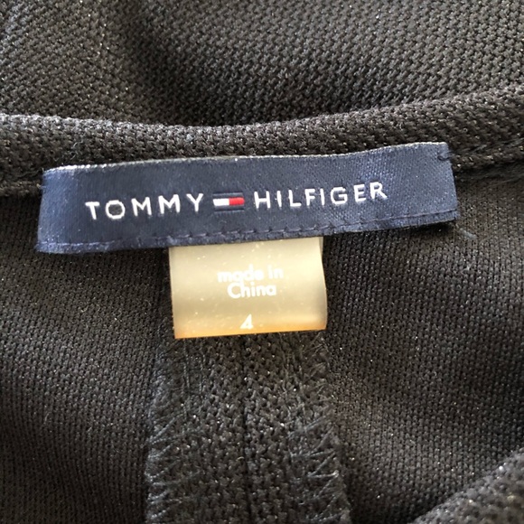 Tommy Hilfiger Shimmer Black Fit and Flare Dress - Picture 6 of 9